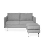 Sofa Bolero 3 chỗ + Đôn vải xám 25