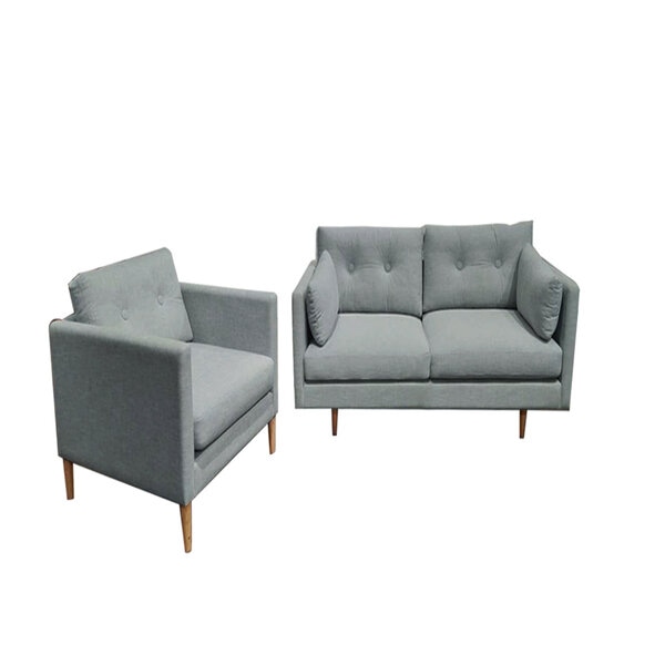 Sofa Roma 2 chỗ và 1 armchair vải MB08