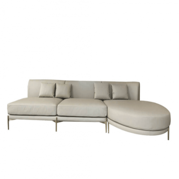 Sofa Valente P100 góc trái da Mushroom